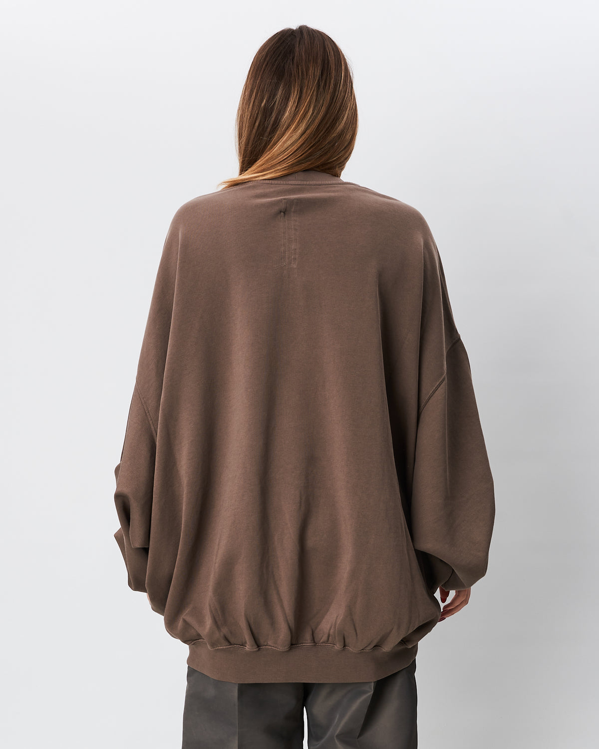 Rick Owens maxifelpa tortora