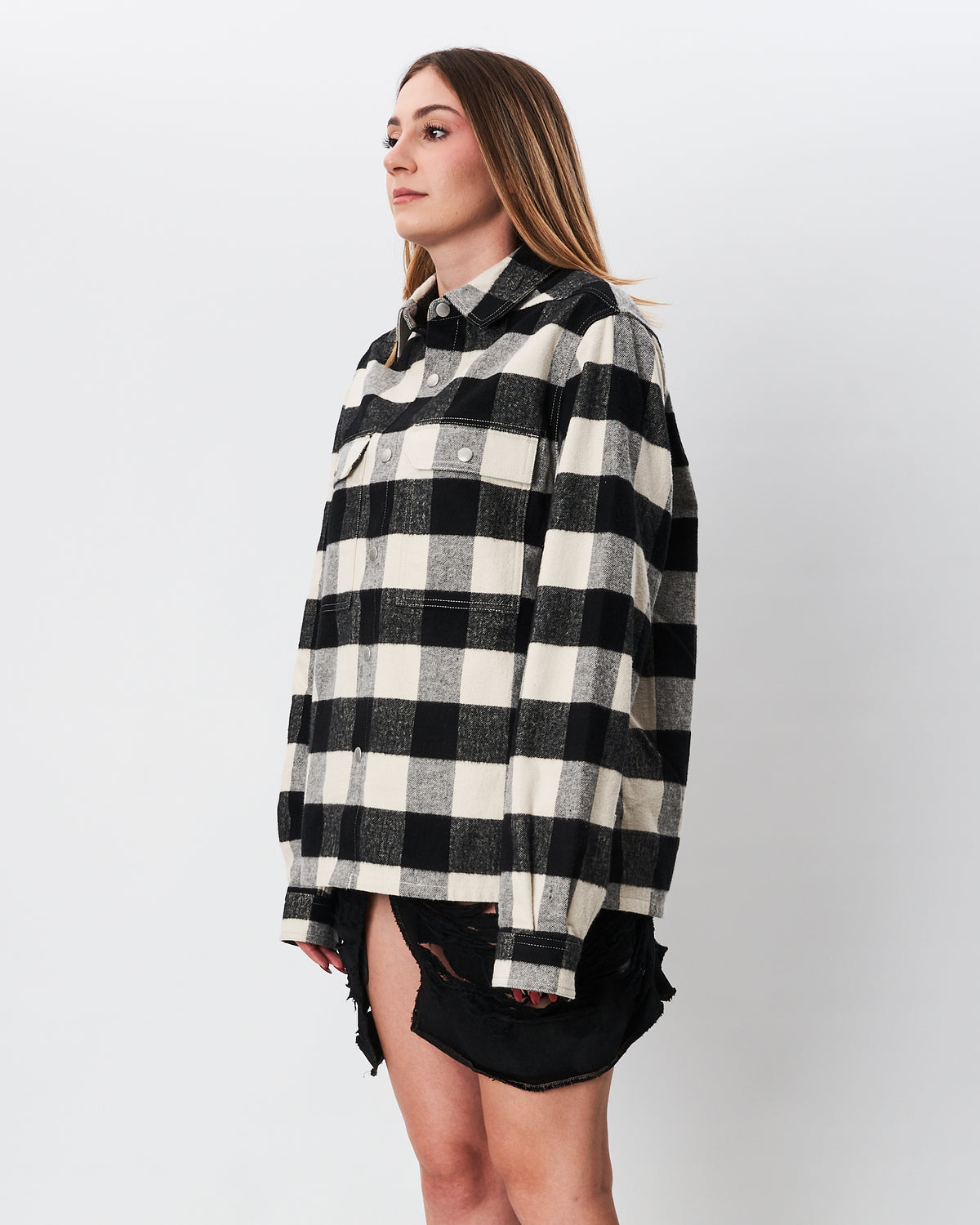 Rick Owens giacca camicia in panno