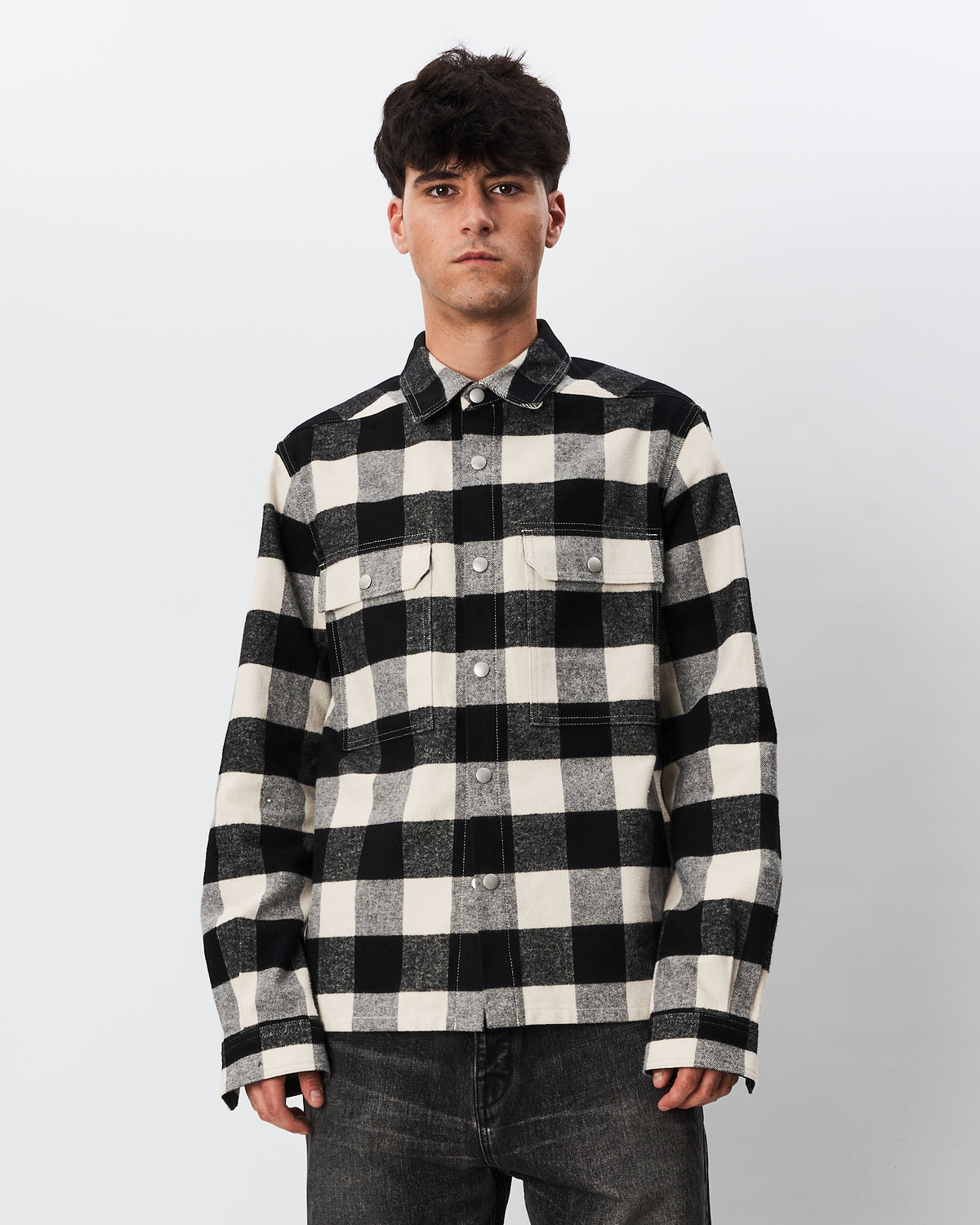 Rick Owens giacca camicia in panno