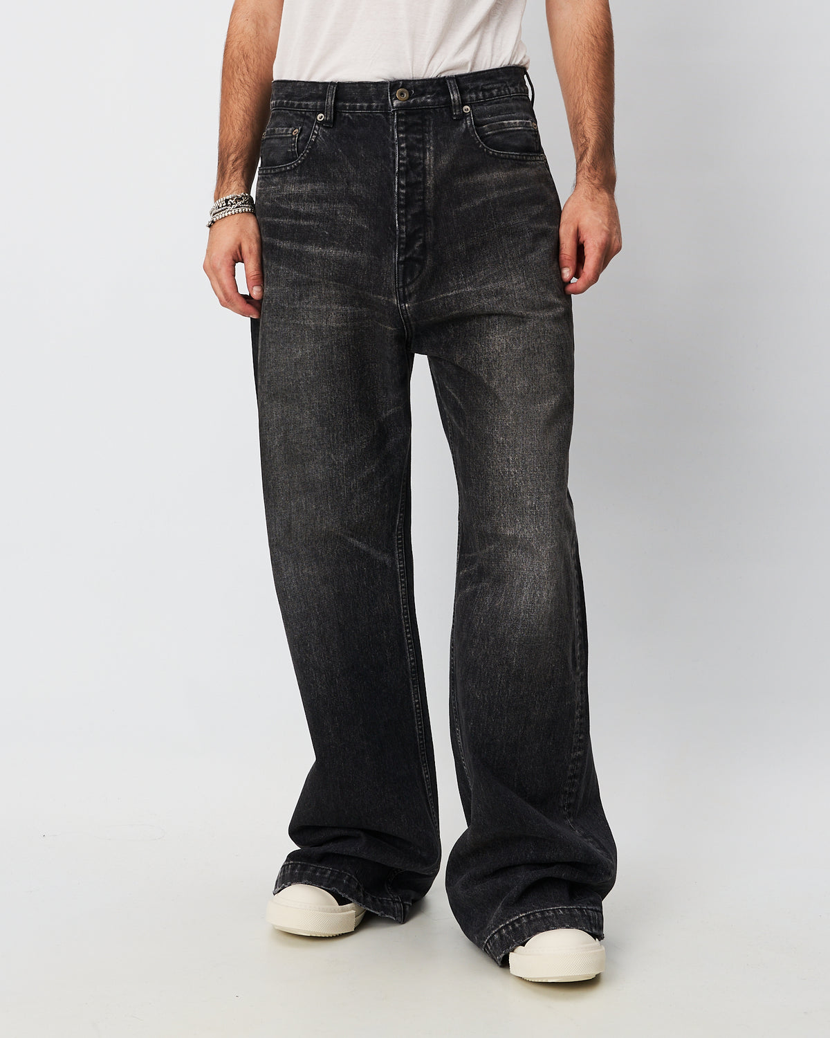 Rick Owens jeans nero lavato
