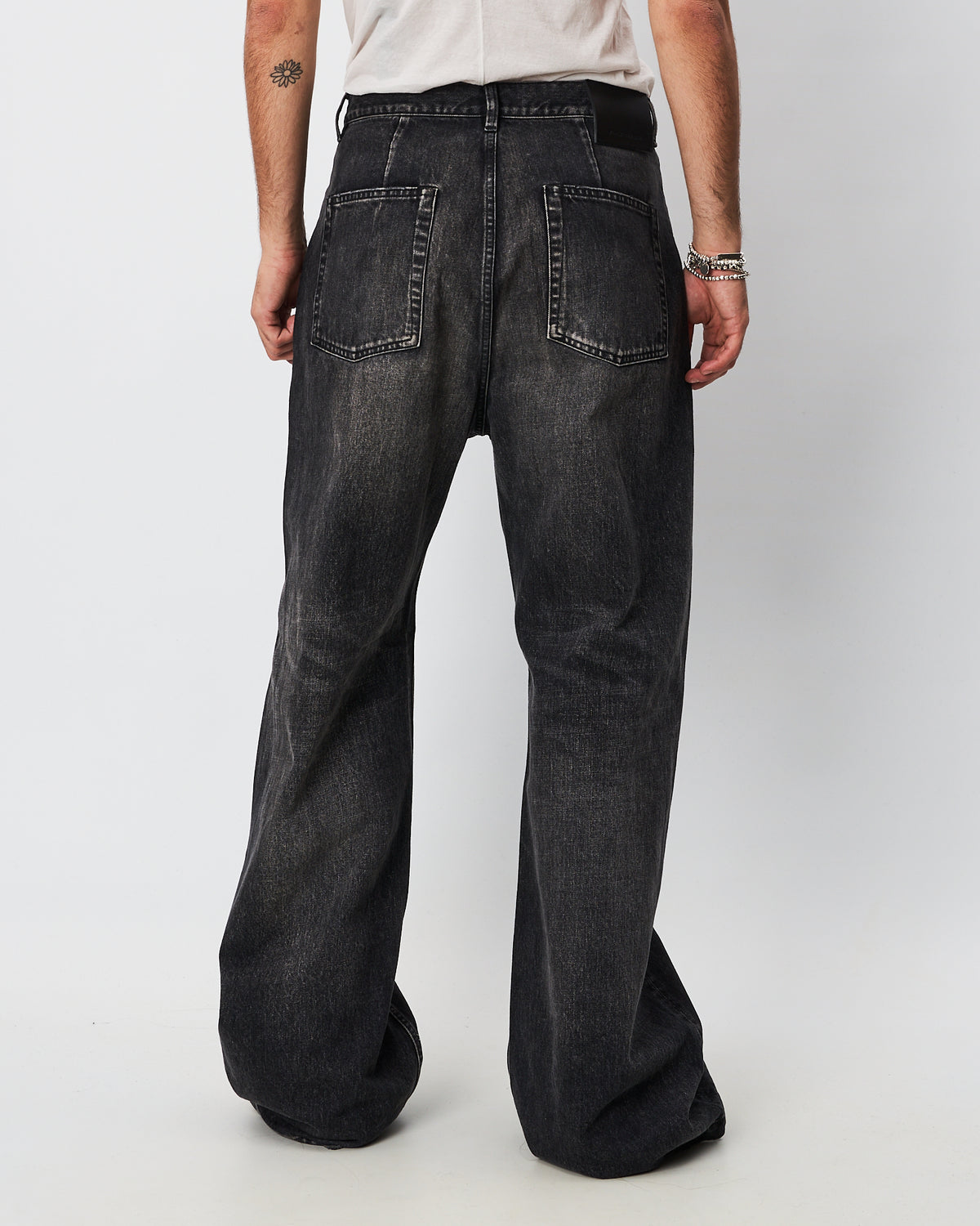 Rick Owens jeans nero lavato