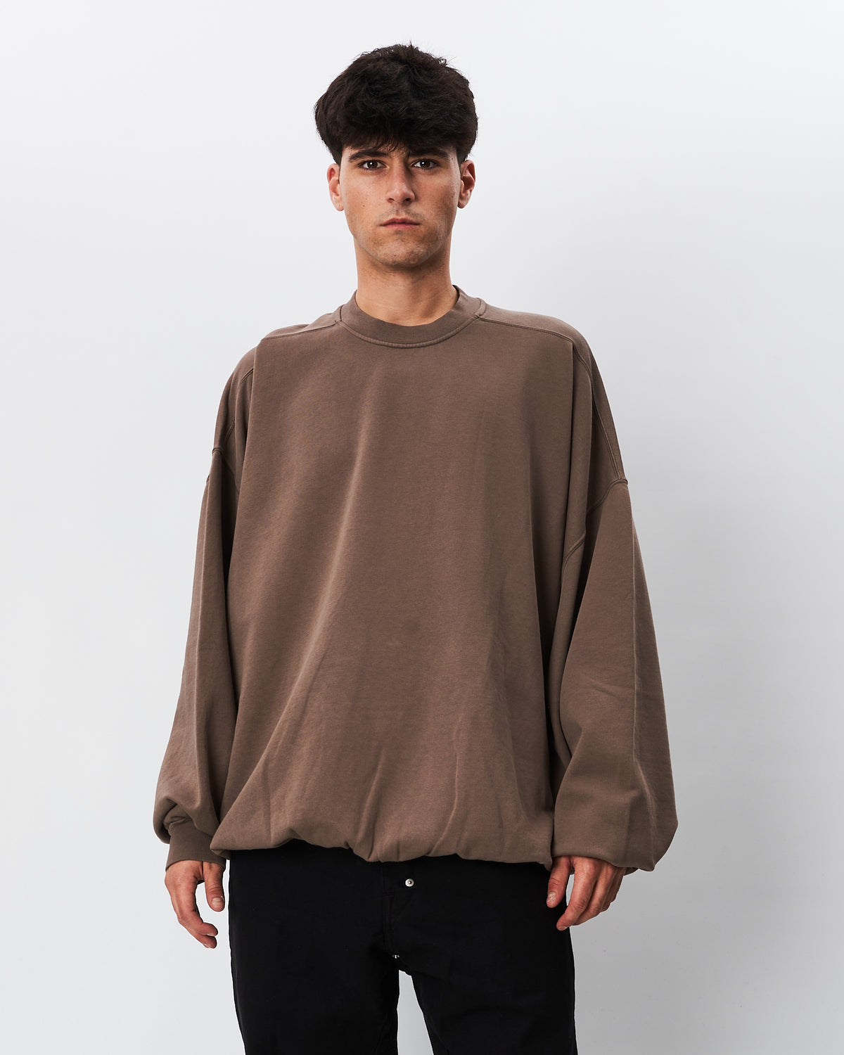 Rick Owens maxifelpa tortora