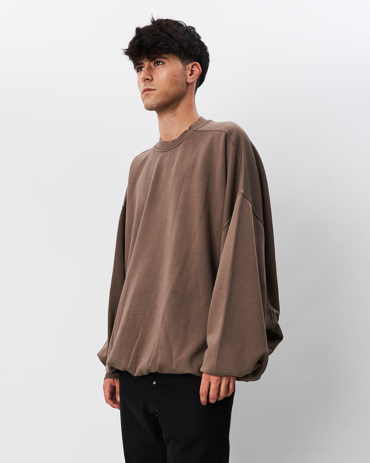 Rick Owens maxifelpa tortora