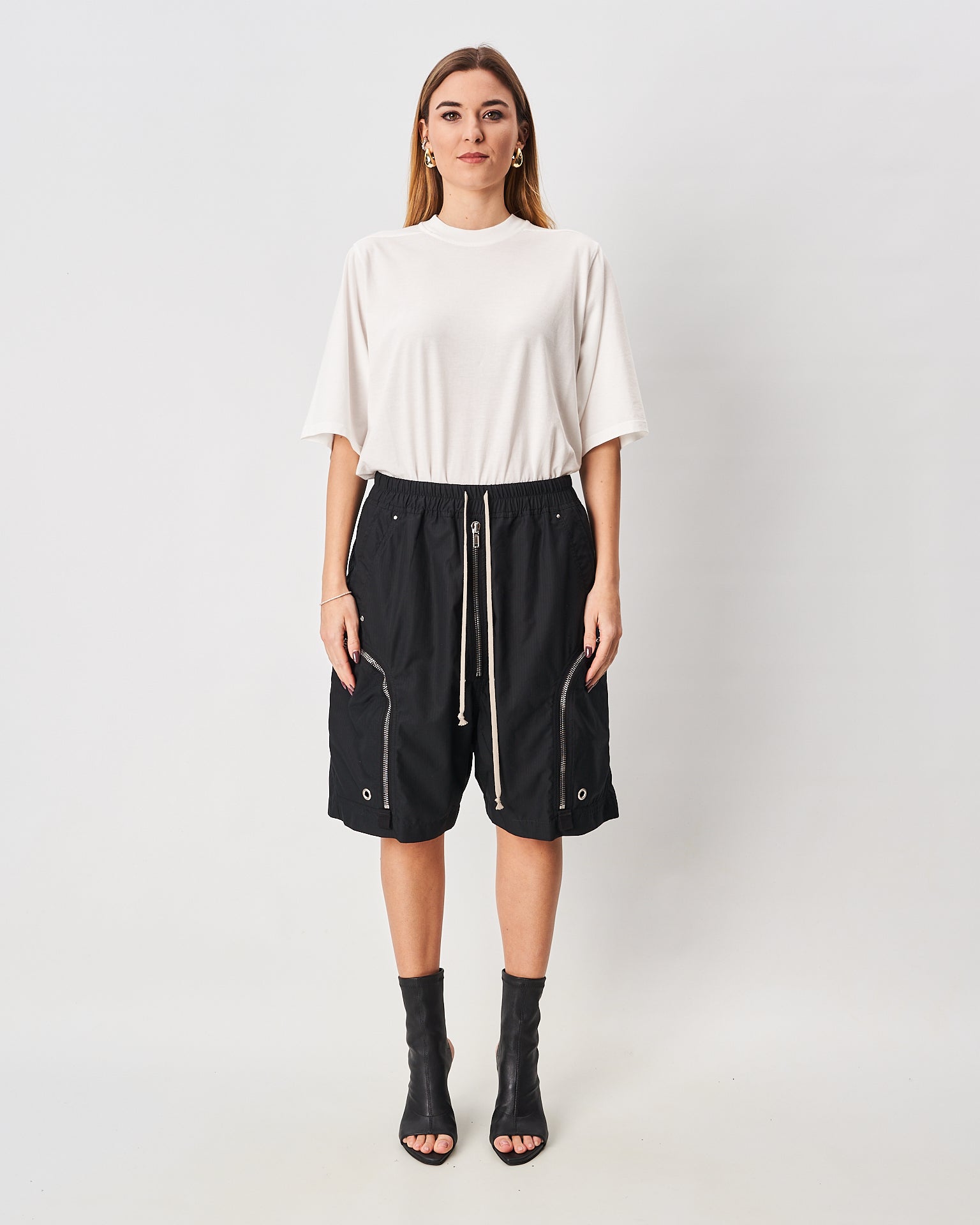 Rick Owens bermuda con zip posteriore