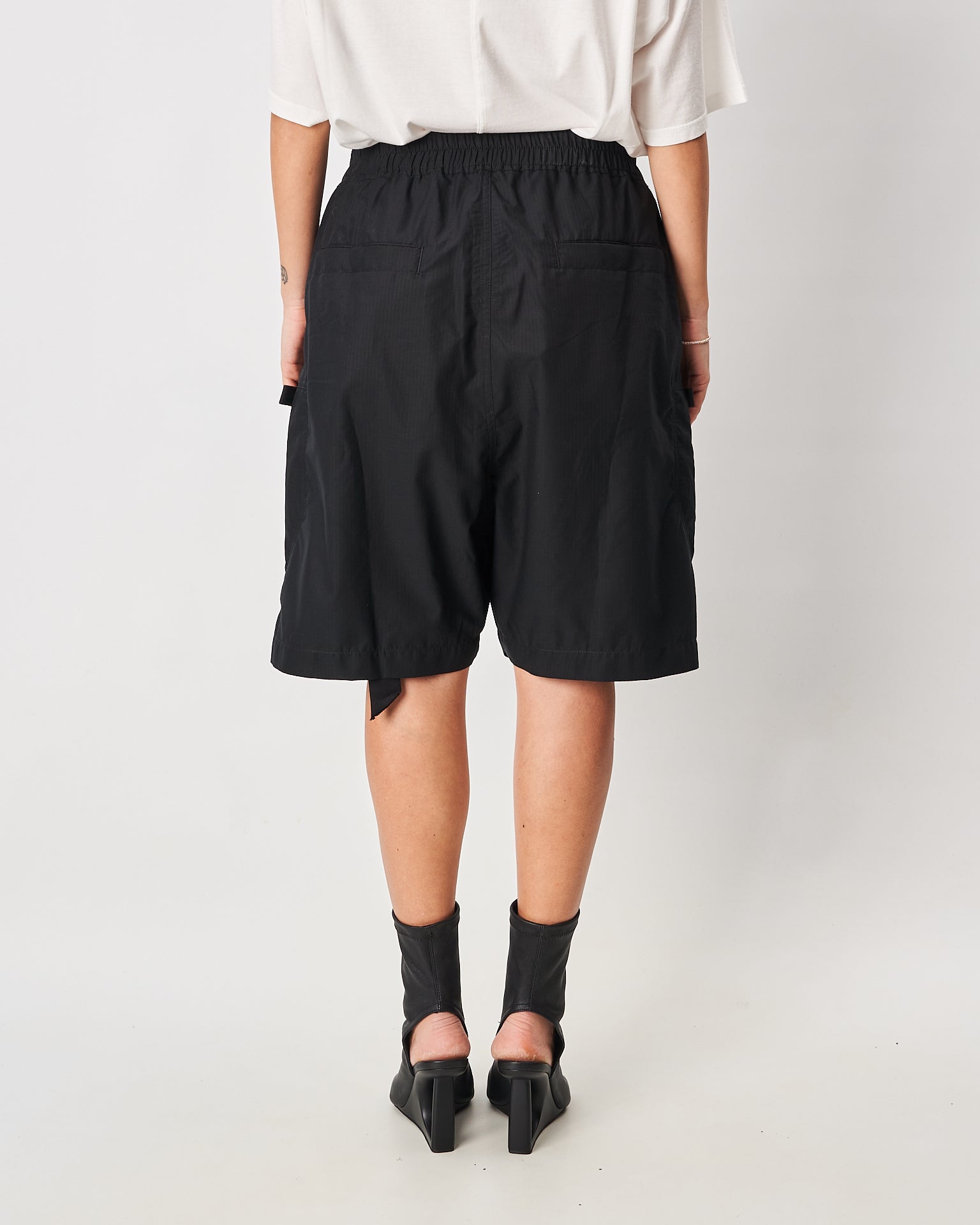 Rick Owens bermuda con zip posteriore