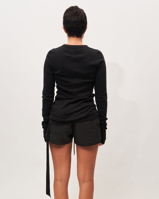 Rick Owens t-shirt nera maniche lunghe
