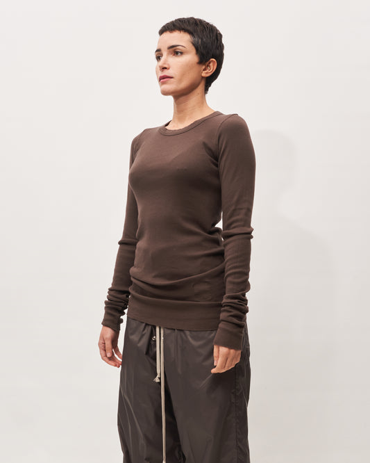 Rick Owens t-shirt cacao maniche lunghe