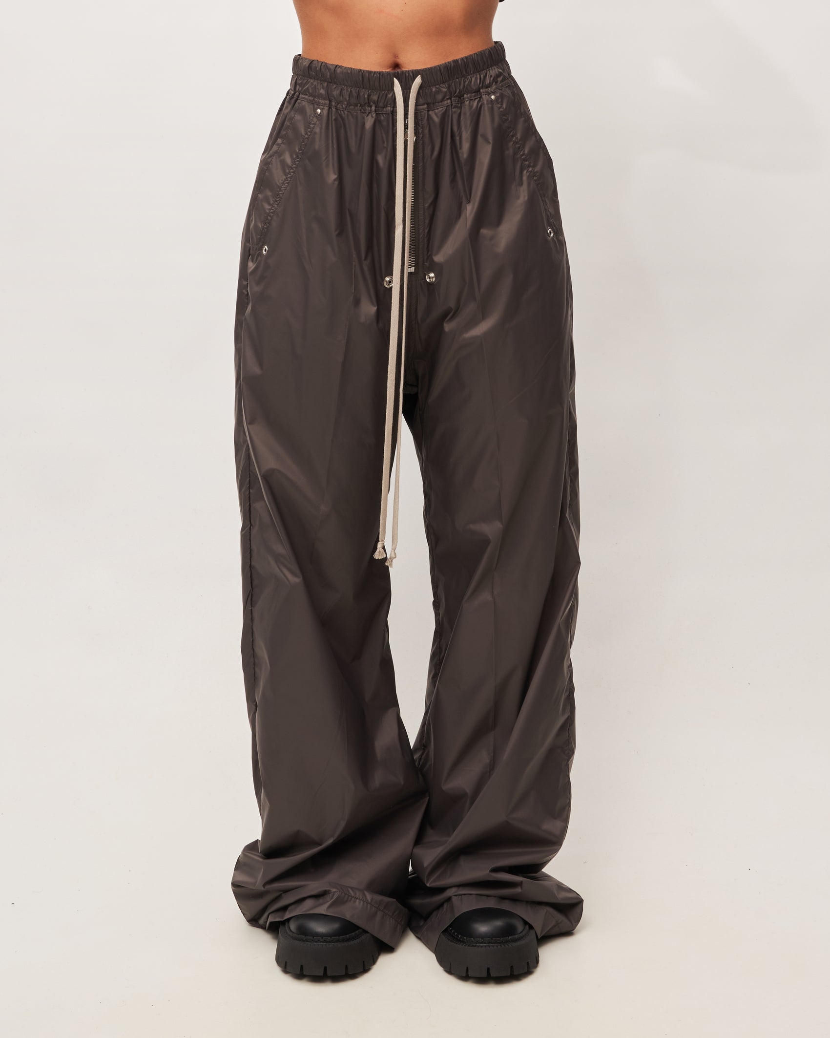Rick Owens pantalone donna cacao in nylon