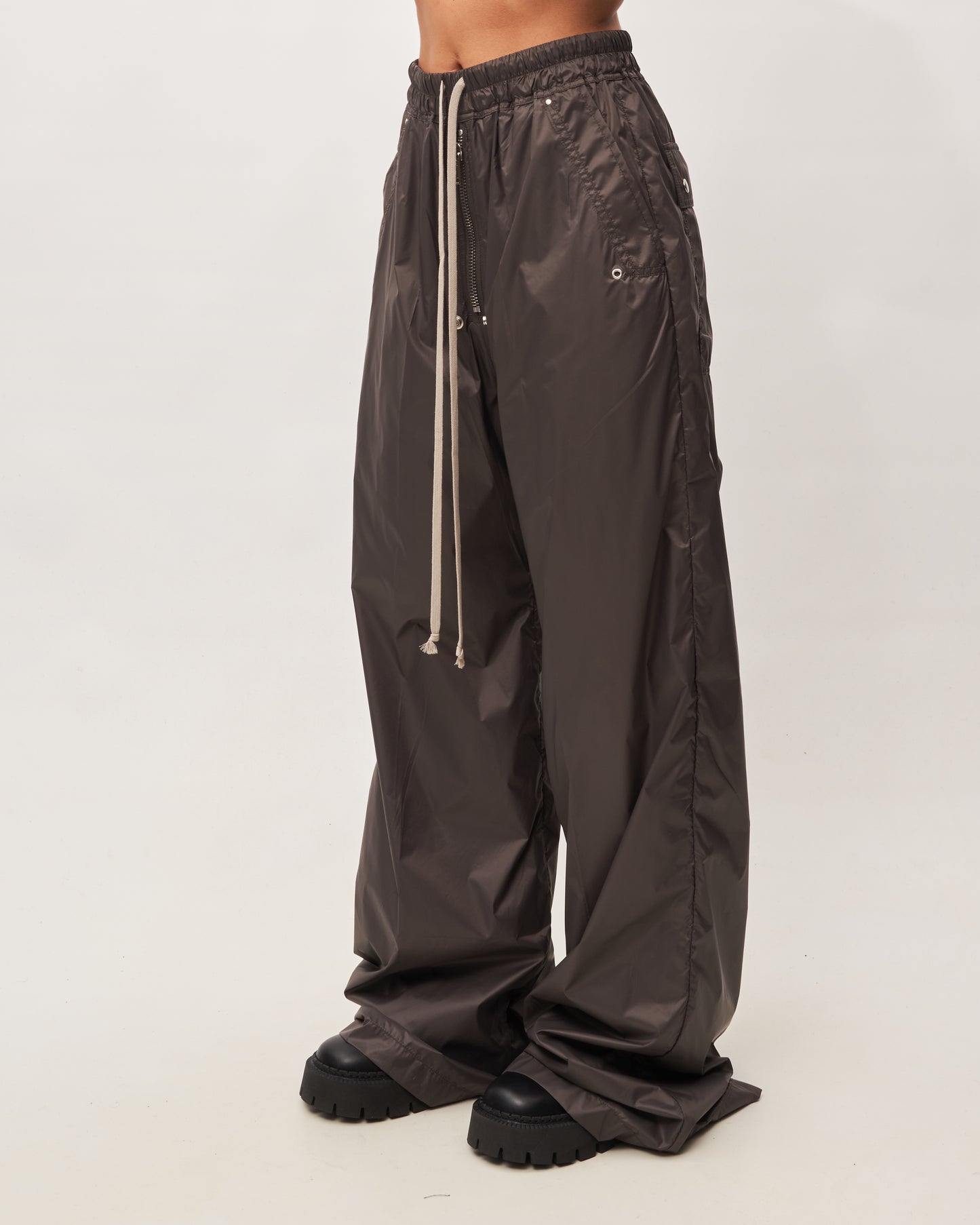 Rick Owens pantalone donna cacao in nylon