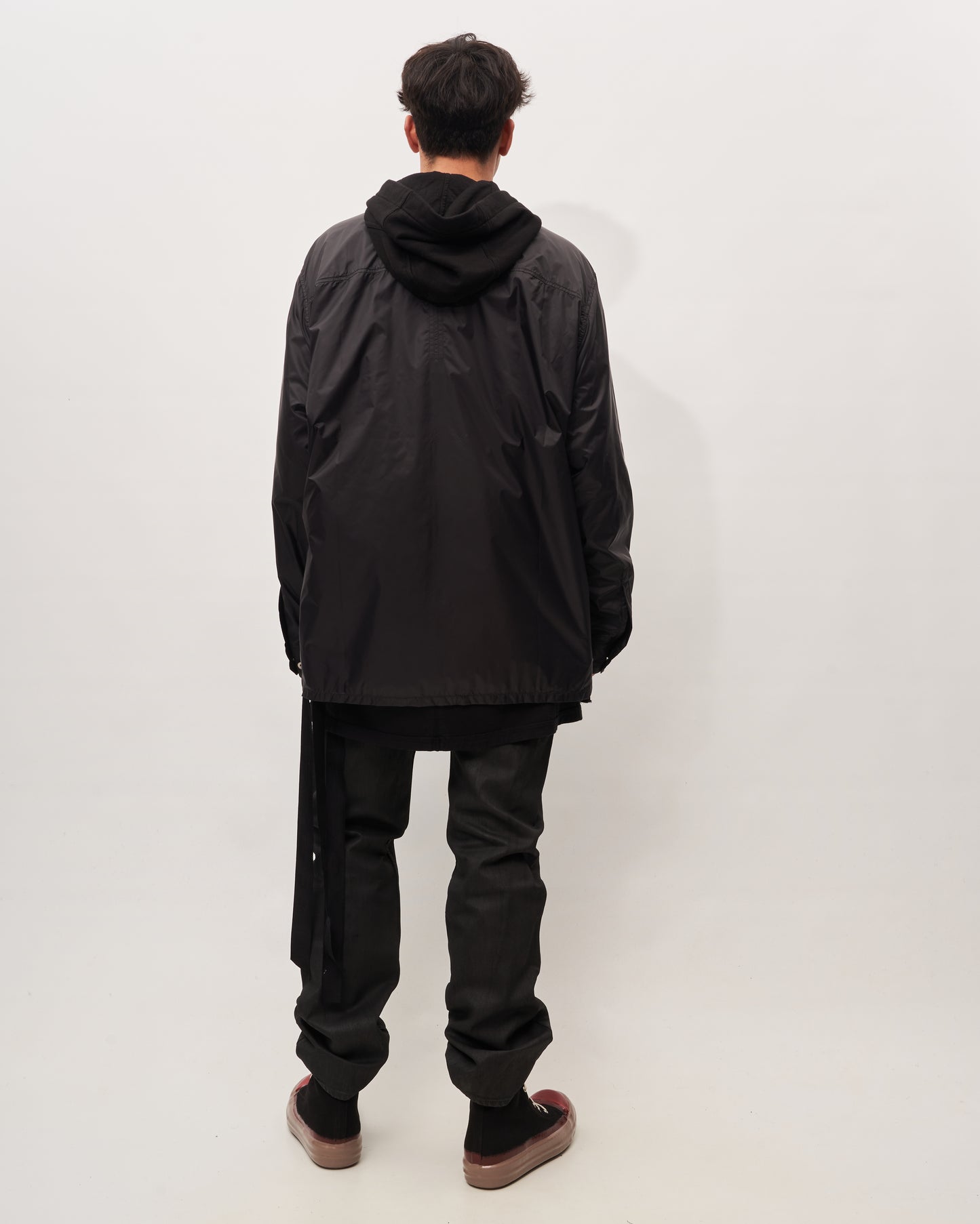 Rick Owens camicia nero in nylon