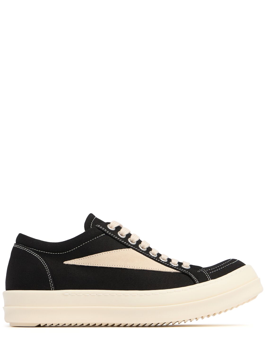 Rick Owen Vans black side view low-top sneakers