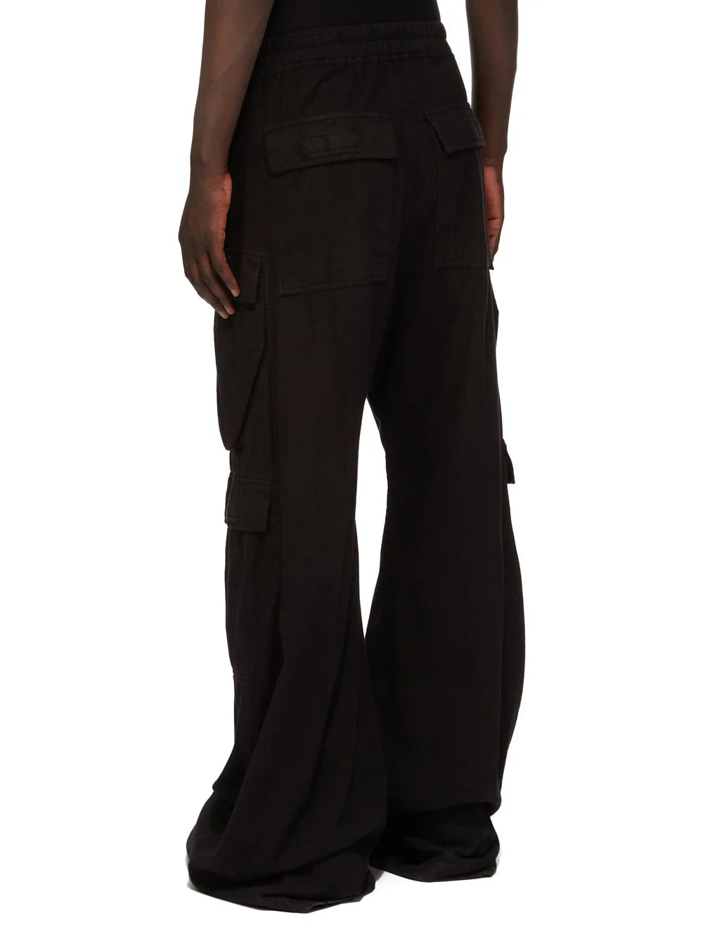 Rick Owens black Cotton cargo trousers 