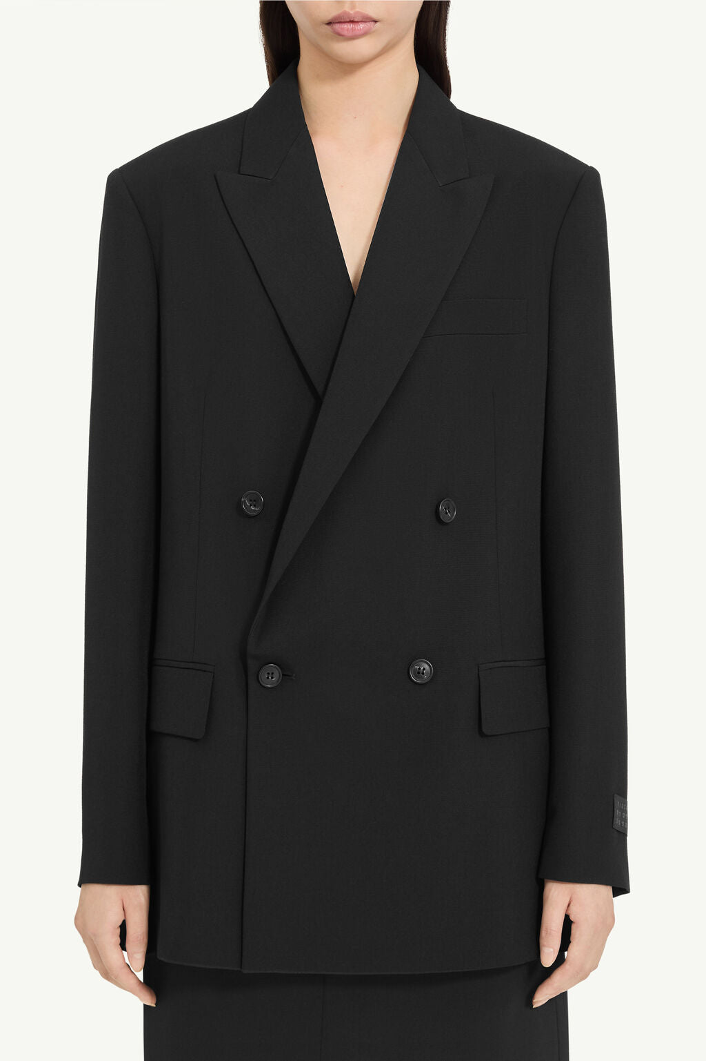 MM6 Margiela blazer nero doppio petto