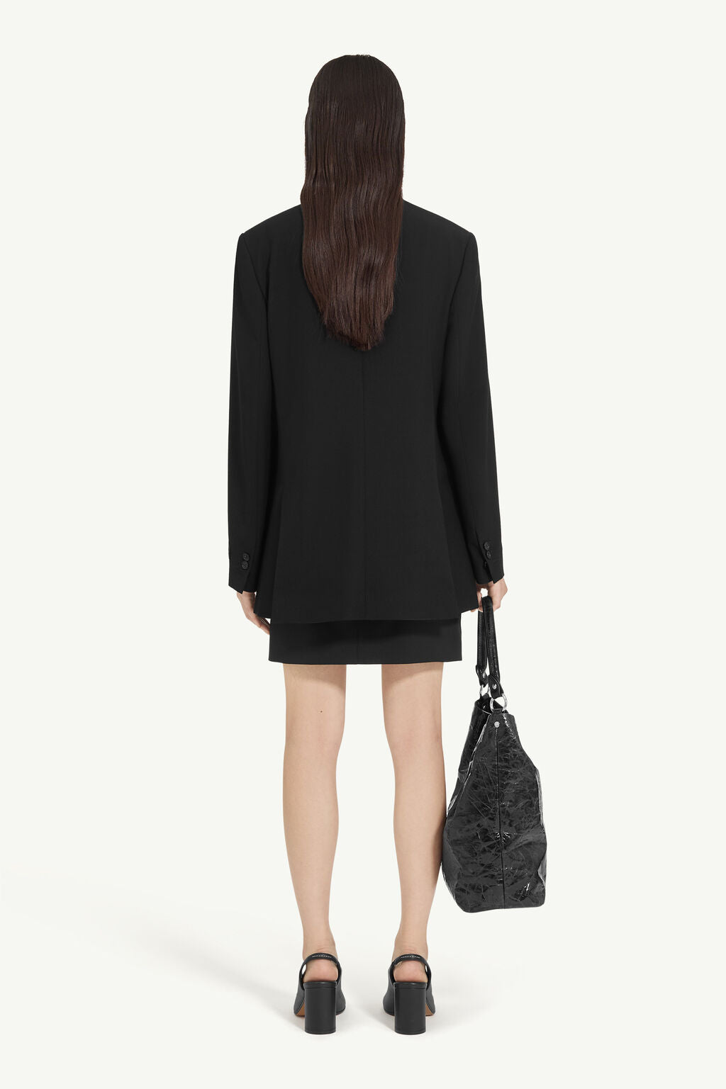 MM6 Margiela blazer nero doppio petto