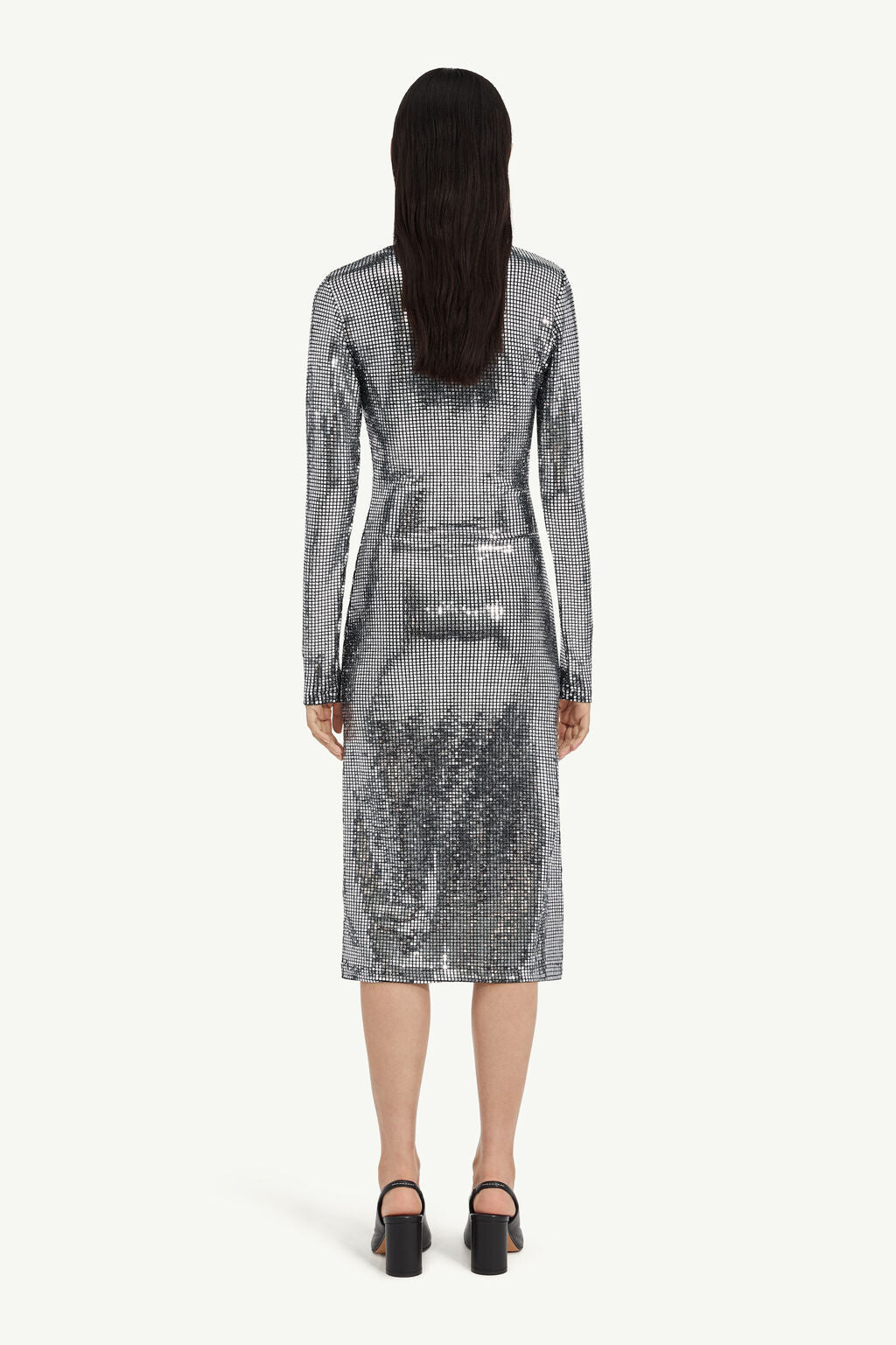 MM6 Margiela abito metallico stretch