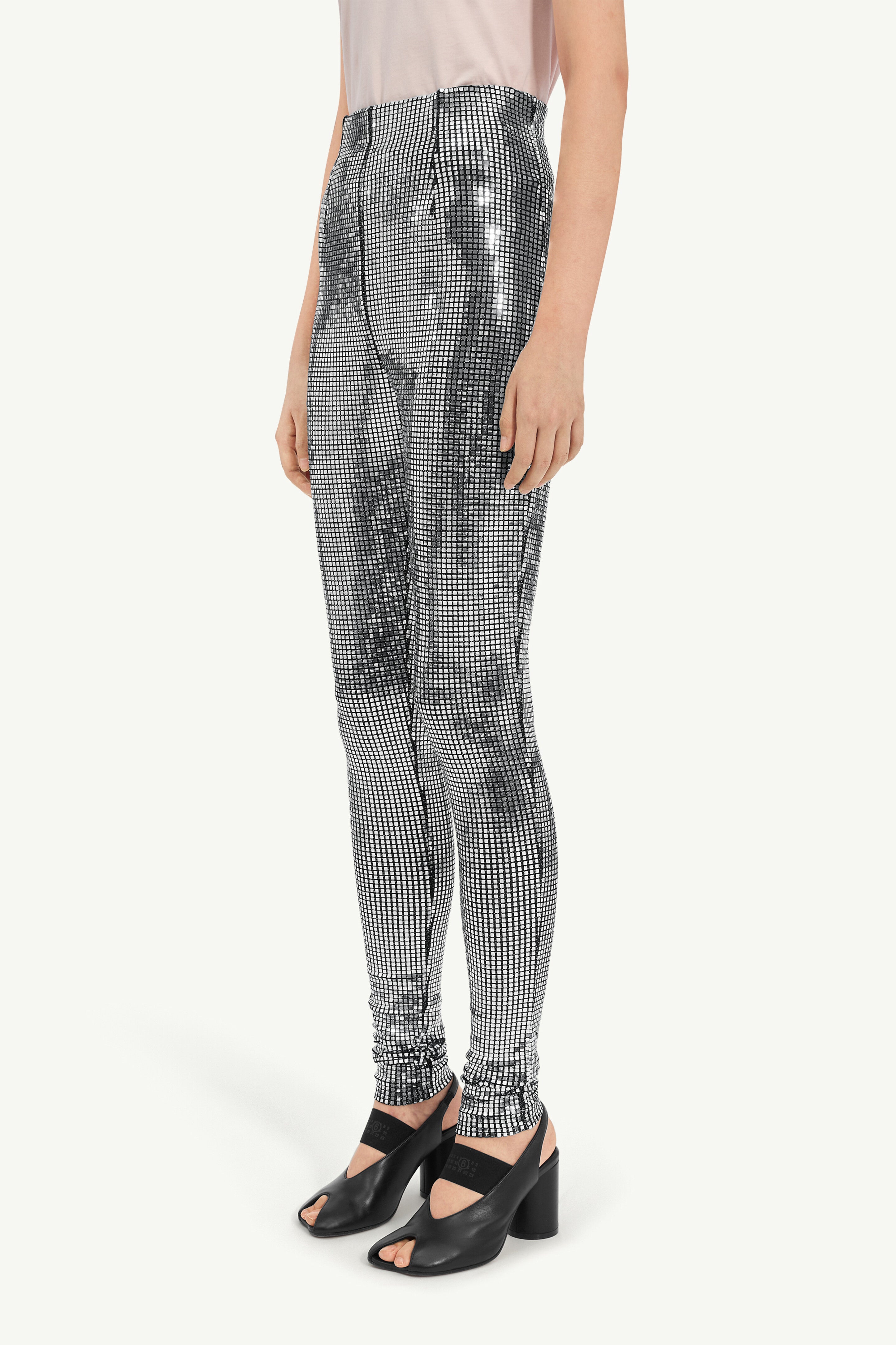 MM6 Margiela leggins metallici