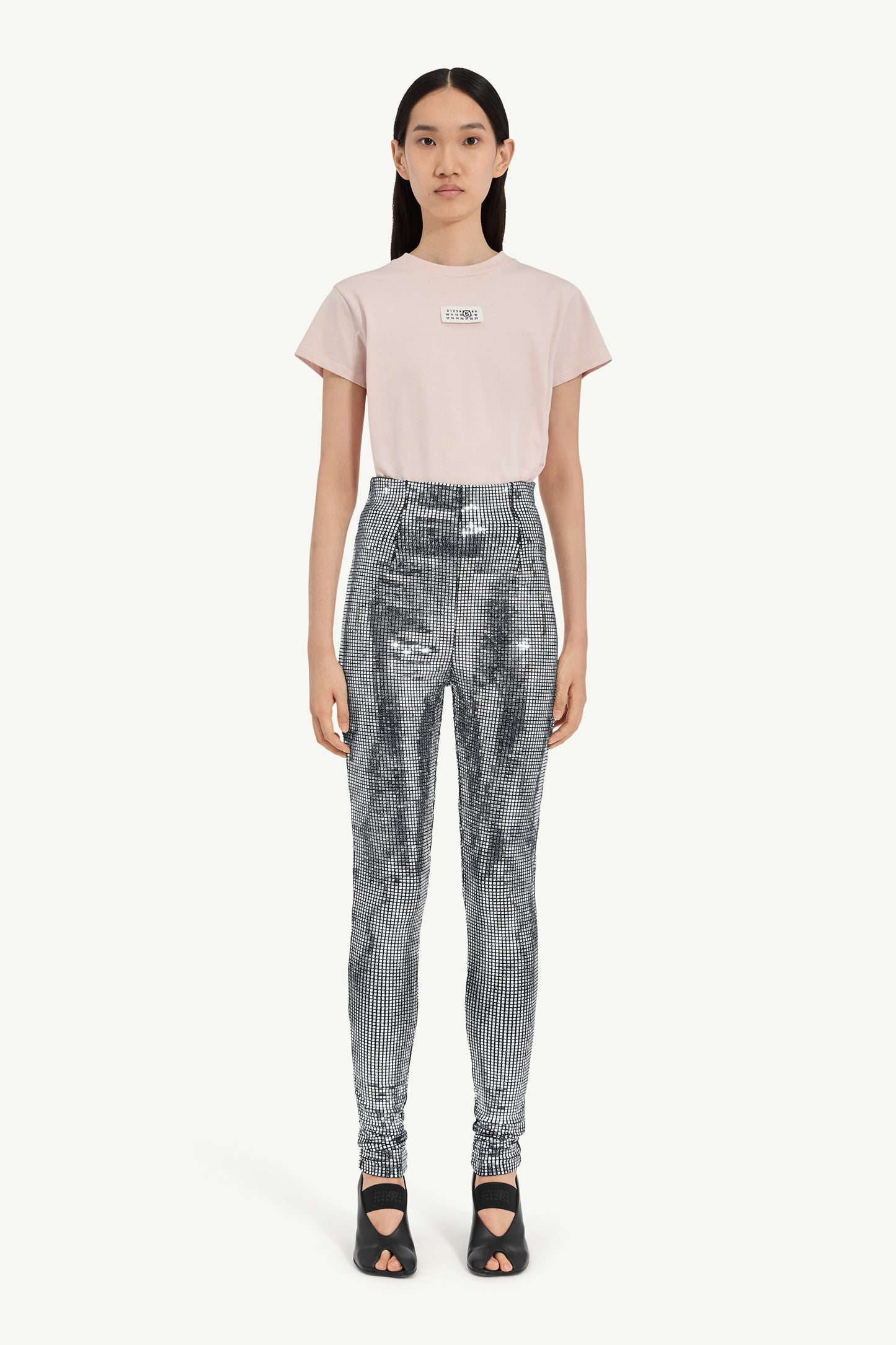 MM6 Margiela leggins metallici