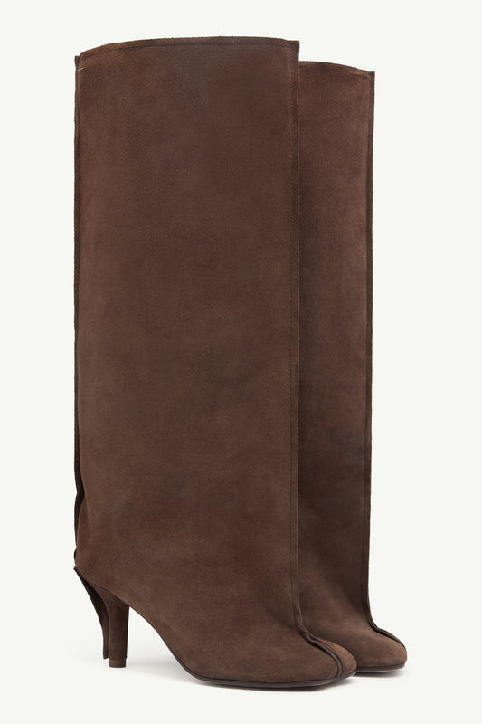 MM6 Margiela stivale scamosciato cacao
