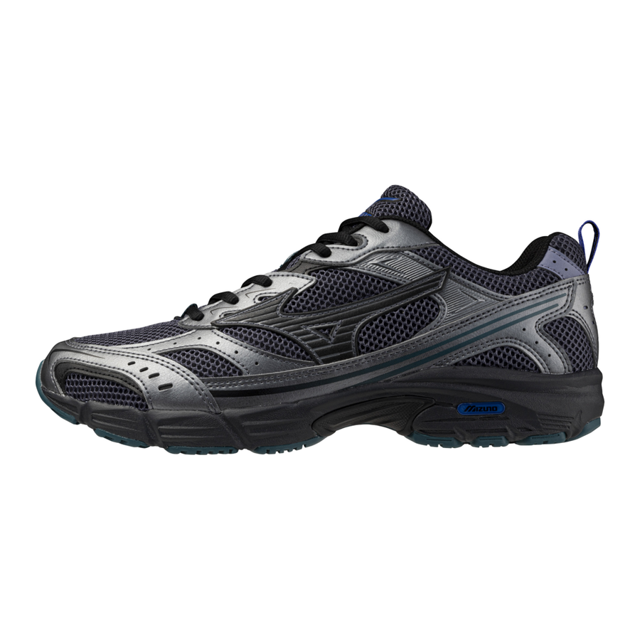 Mizuno MXR sneakers donna tela scura con dettagli neri e antracite