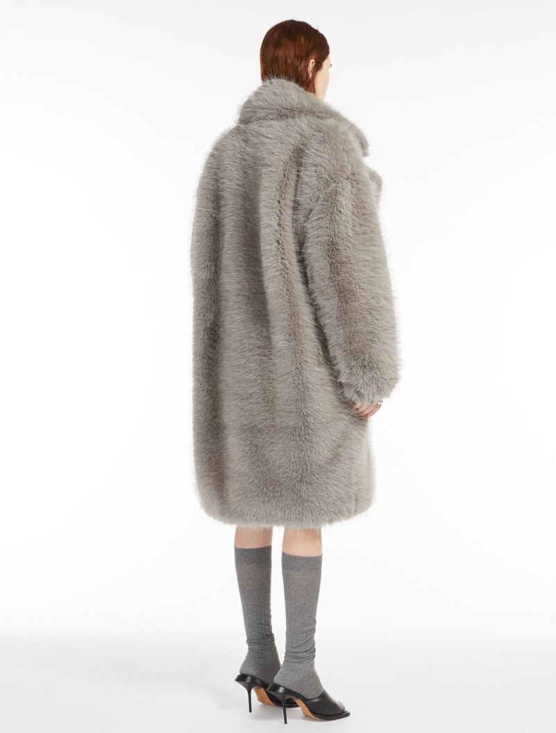 Sportmax cappotto ecofur grigio