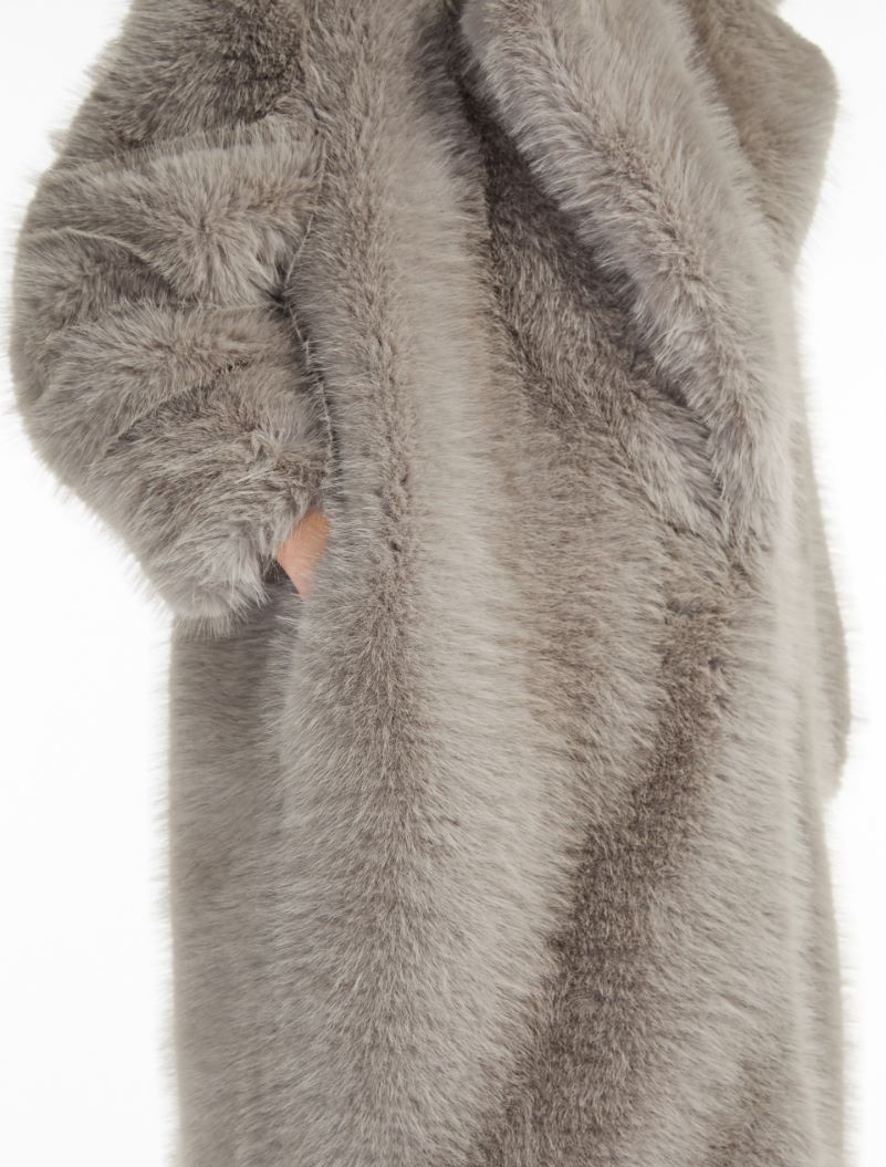 Sportmax cappotto ecofur grigio