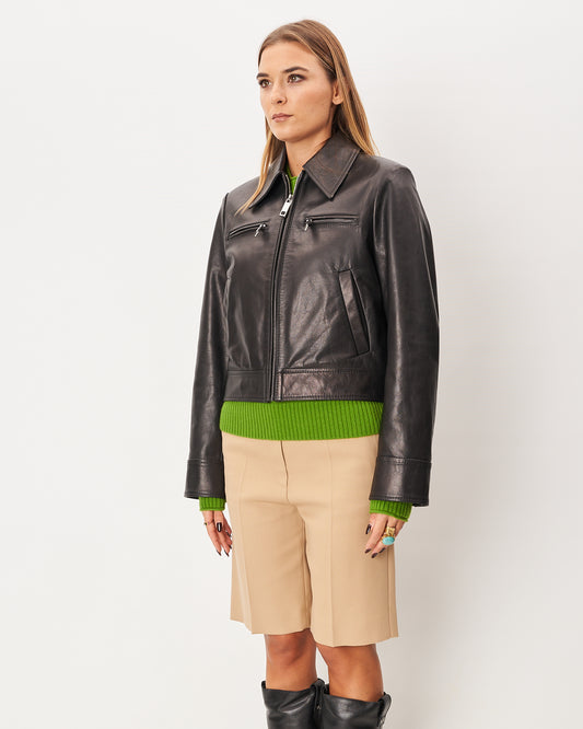 Sportmax giacca in pelle