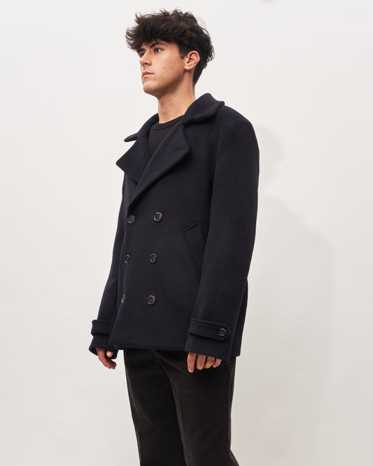 The Editor pea coat nero