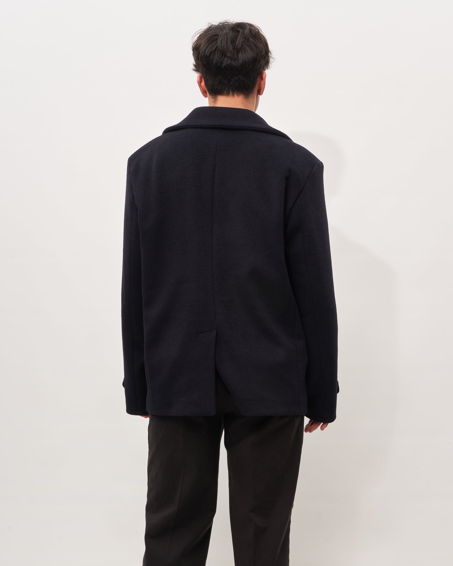 The Editor pea coat nero