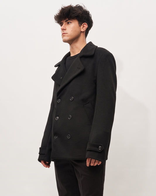 The Editor pea coat blu