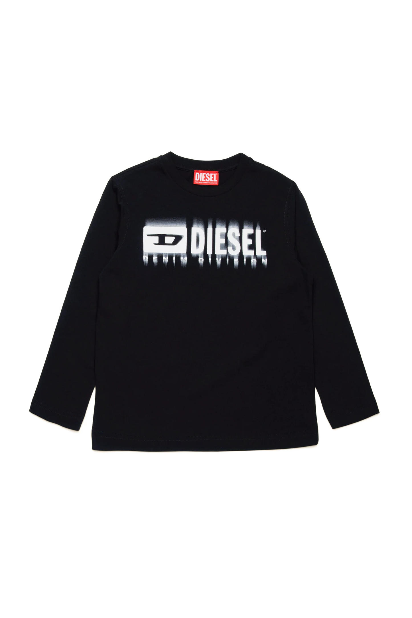 Diesel t-shirt nera logo sfumato