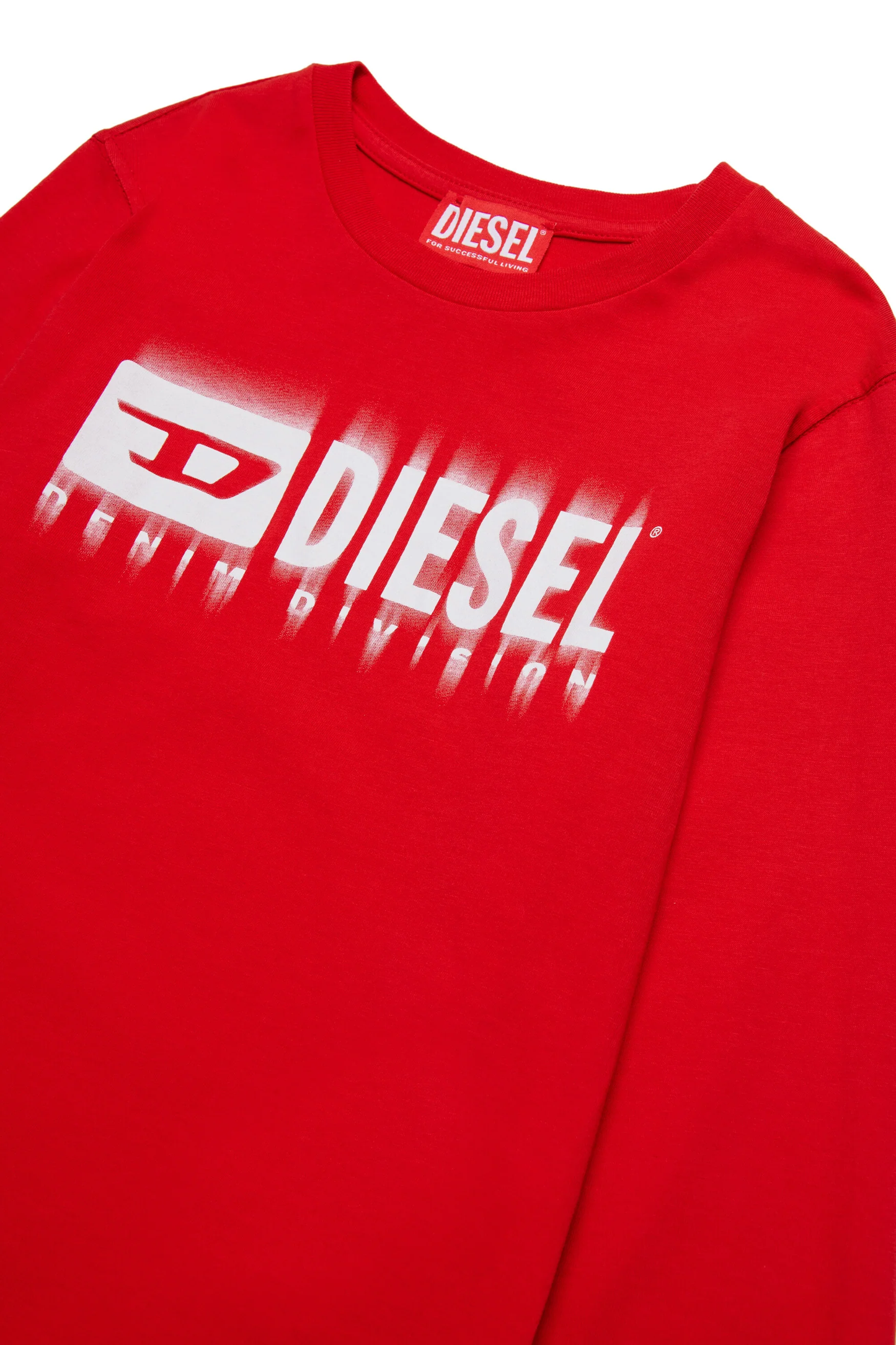 Diesel t-shirt rossa logo sfumato