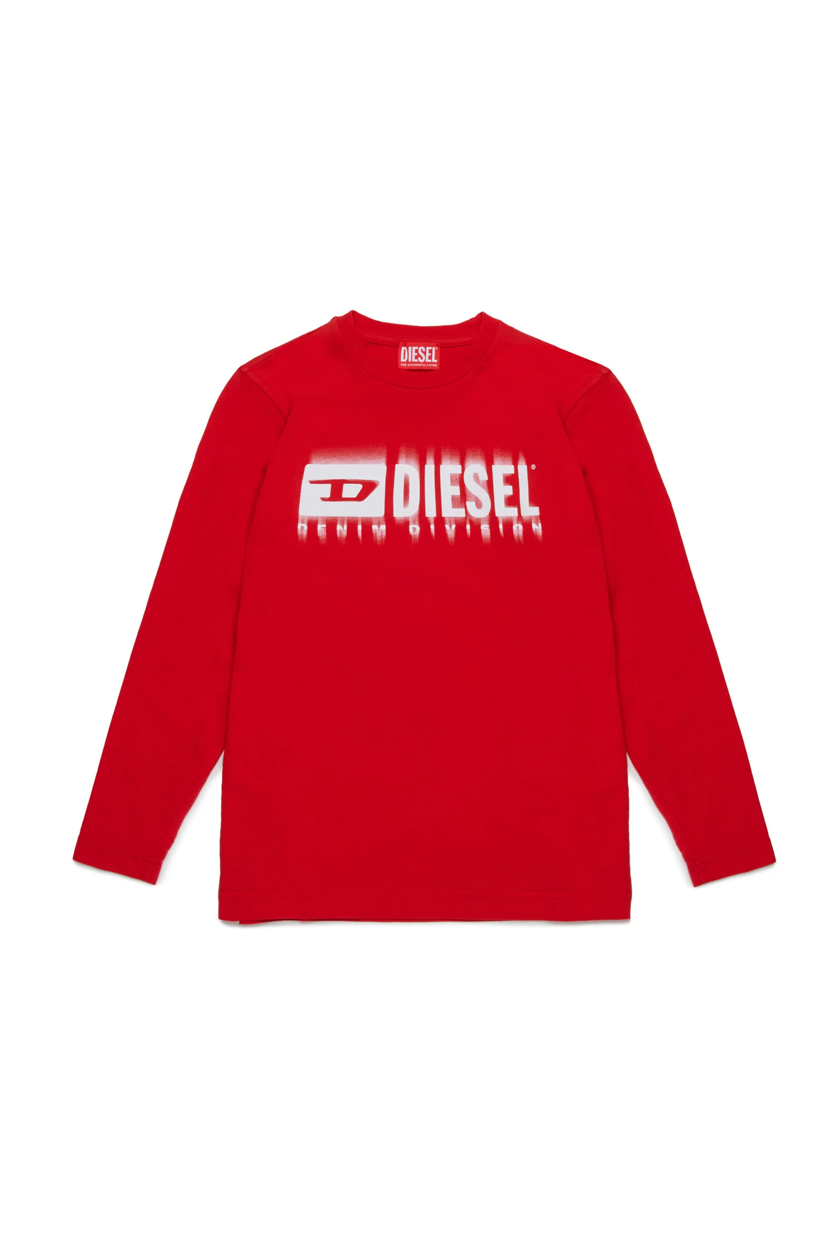 Diesel t-shirt rossa logo sfumato