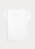 Polo Ralph Lauren t-shirt bianca con logo frontale
