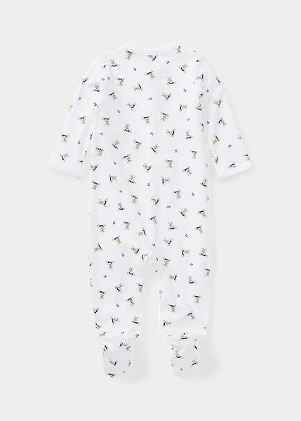 Polo Ralph Lauren Milk Teddy Bears Blue Onesie