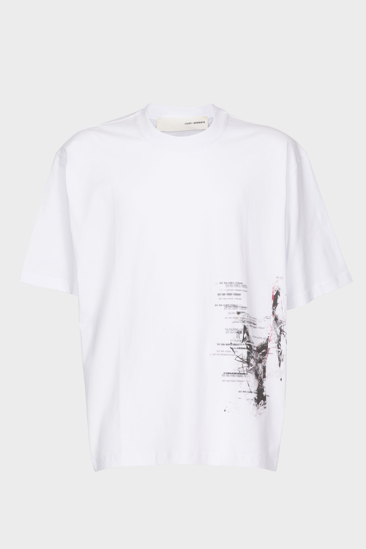 Isabel Benenato t-shirt bianca con stampa
