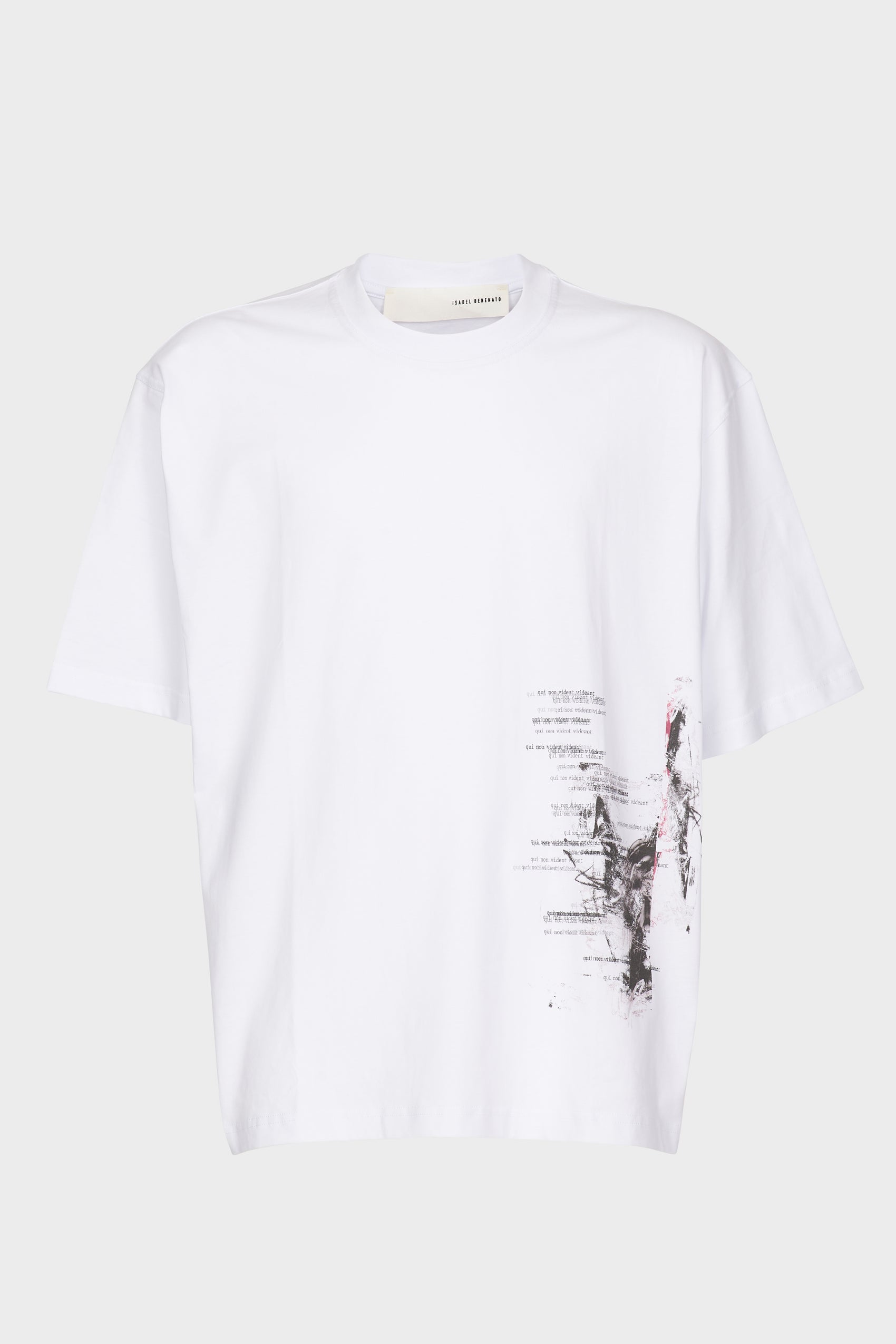 Isabel Benenato t-shirt bianca con stampa
