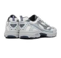 Mizuno MXR sneakers donna tela bianca con dettagli argento e antracite