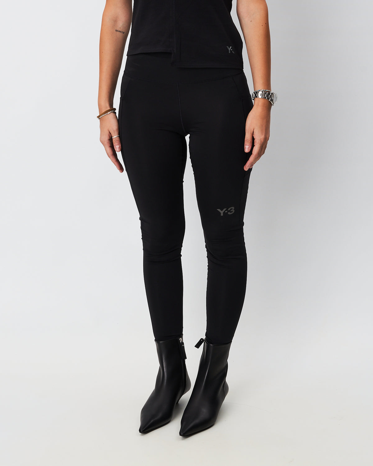 Y3 Yamamoto leggins tecnico nero