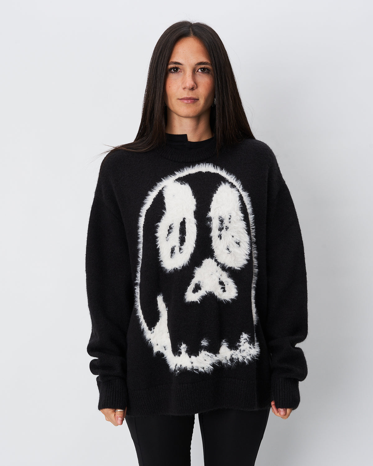 Y3 Yamamoto maglia nera no gender con grafica Chito