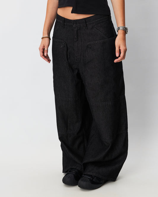 Y3 Yamamoto pantalone in denim nero