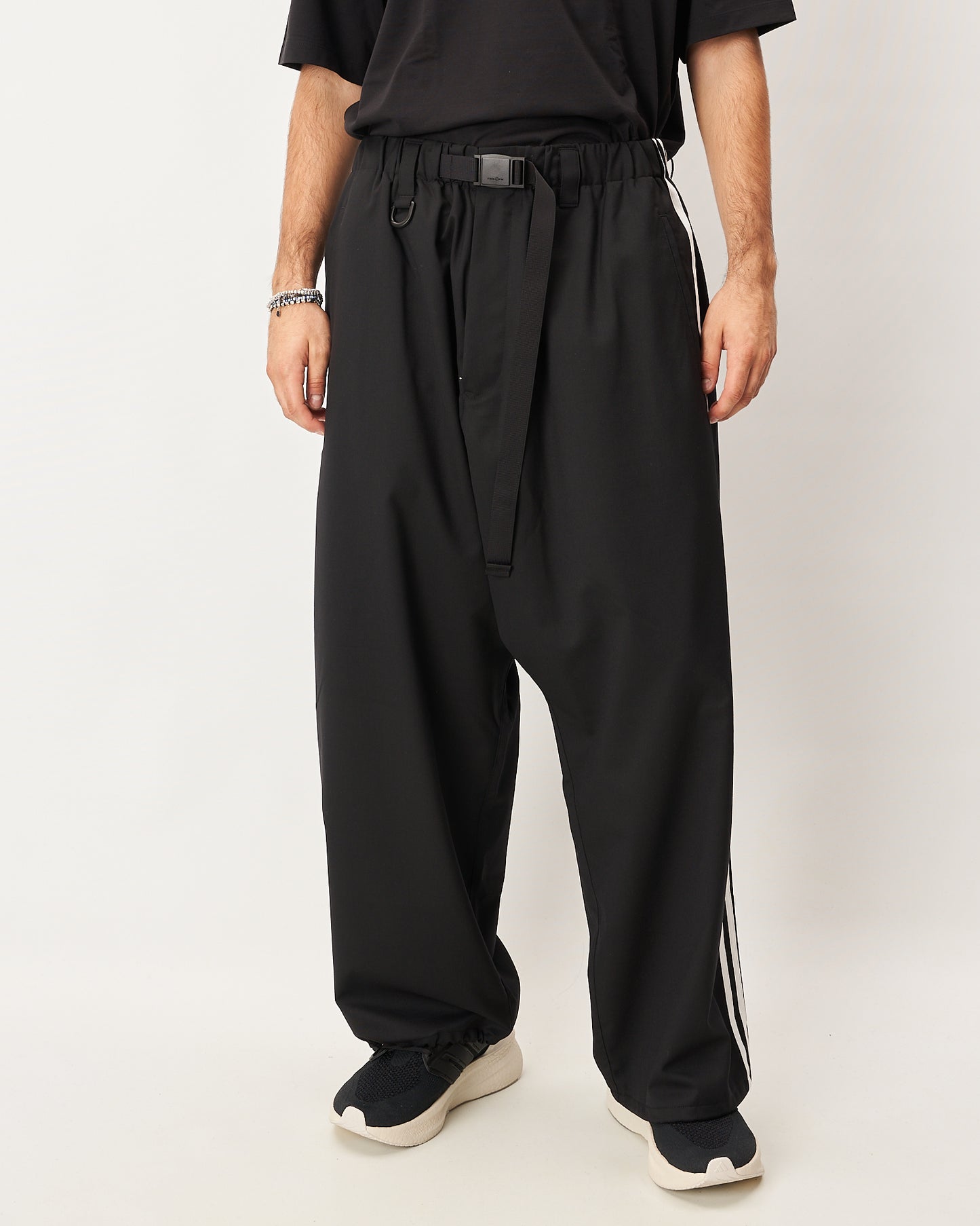 Y3 Yamamoto pantalone con banda laterale