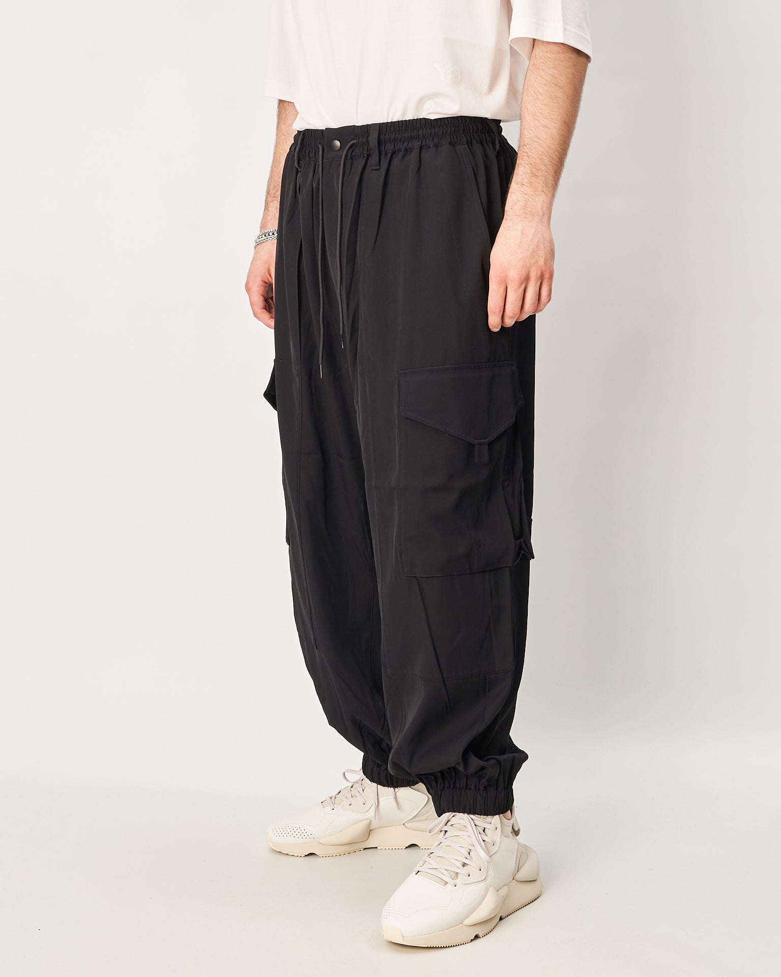 Y3 Yamamoto pantalone tessuto fluido