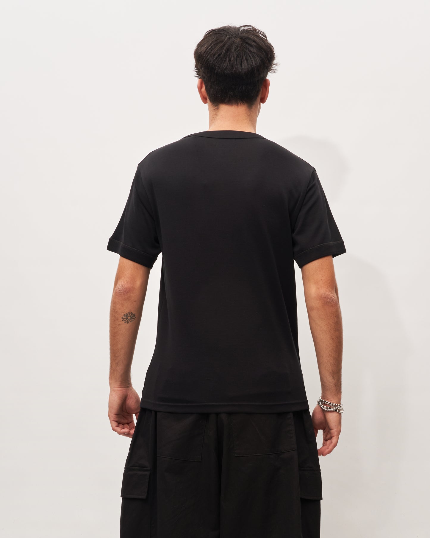 Y3 Yamamoto black ribbed t-shirt