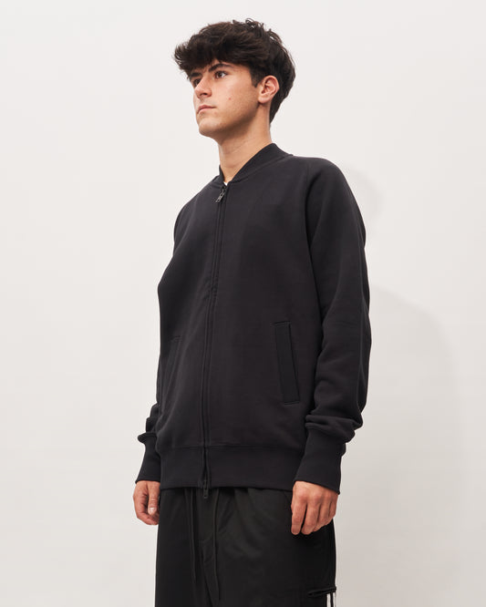 Y3 Yamamoto black zip-up sweatshirt