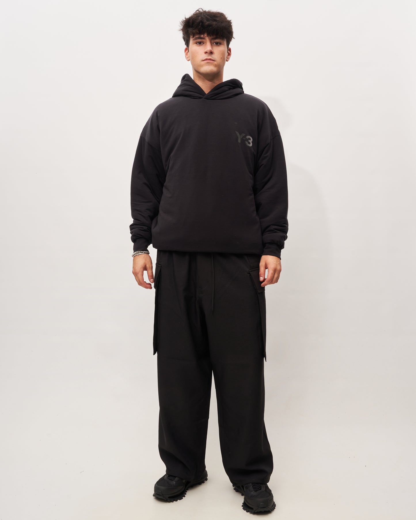 Y3 Yamamoto black padded sweatshirt