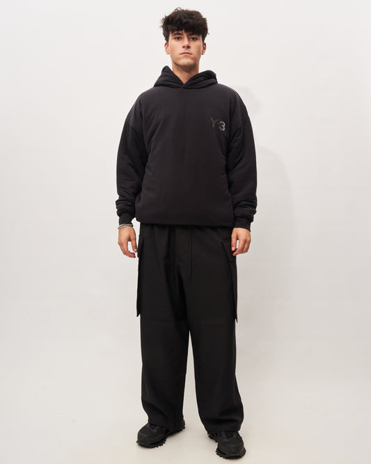Y3 Yamamoto black padded sweatshirt