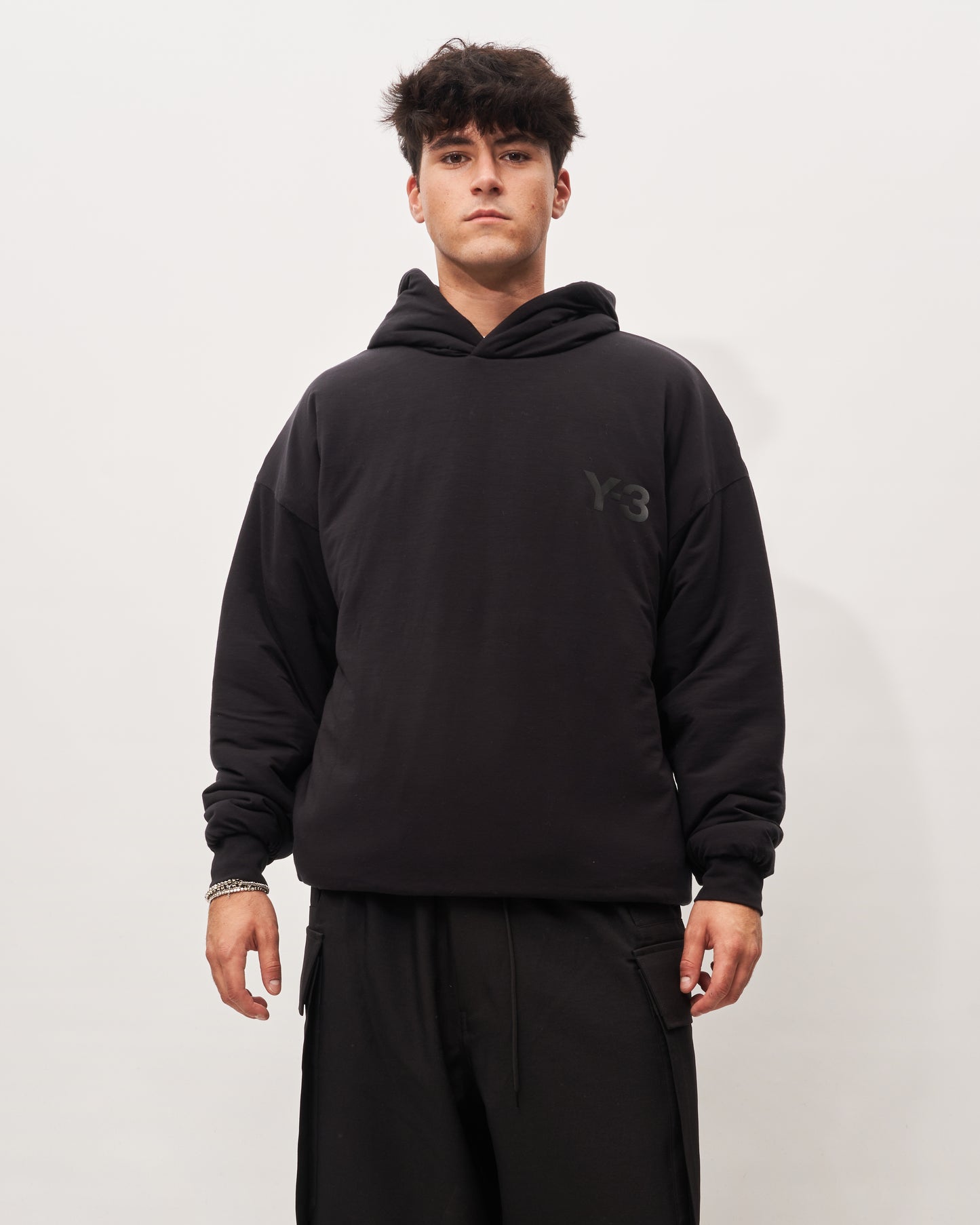 Y3 Yamamoto black padded sweatshirt