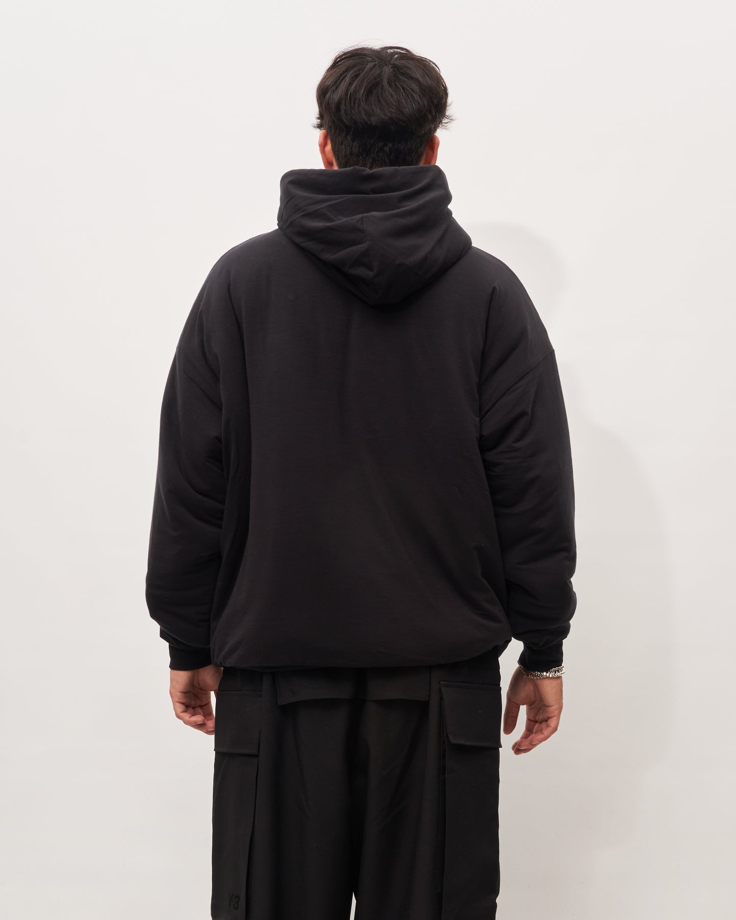 Y3 Yamamoto black padded sweatshirt