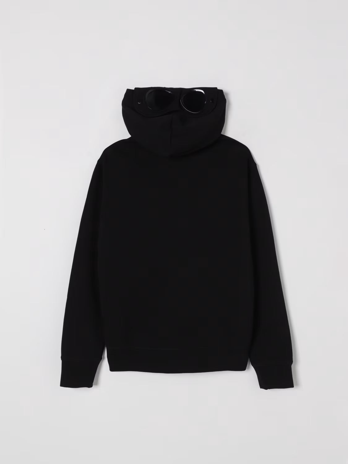 C.P. Company felpa nera con zip e cappuccio