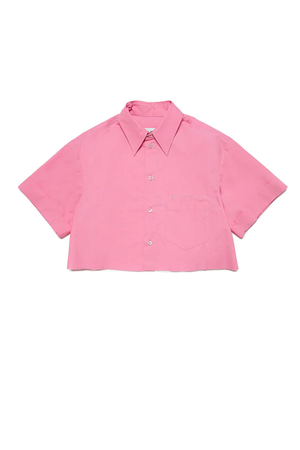 MM6 for Kids camicia rosa cropped